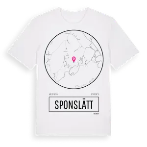 Sponslätt t-shirt – ekologisk bomull t-shirt från Pinshirt