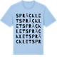 Blue Soul t-shirt med Spräcklet ordlek t-shirt