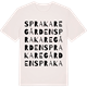 Vintage White t-shirt med Sprakaregården ordlek t-shirt