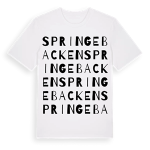 Springebacken ordlek t-shirt – ekologisk bomull t-shirt från Pinshirt