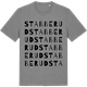 Mid Heather Gray t-shirt med Stabberud ordlek t-shirt