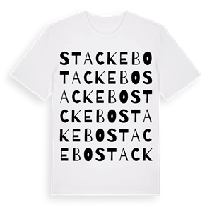 Stackebo ordlek t-shirt – ekologisk bomull t-shirt från Pinshirt
