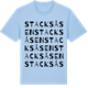 Blue Soul t-shirt med Stacksåsen ordlek t-shirt