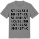 Mid Heather Gray t-shirt med Stackslunda ordlek t-shirt