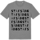 Mid Heather Gray t-shirt med Stafsäng ordlek t-shirt