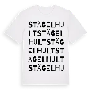 Stägelhult ordlek t-shirt – ekologisk bomull t-shirt från Pinshirt