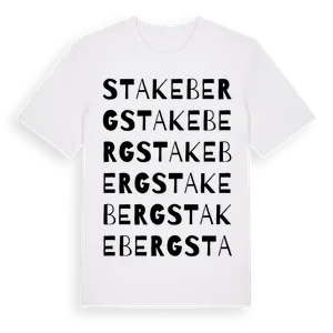 Stakeberg ordlek t-shirt – ekologisk bomull t-shirt från Pinshirt