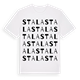 White t-shirt med Stala ordlek t-shirt