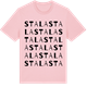 Pink Cotton t-shirt med Stala ordlek t-shirt