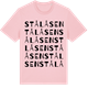 Pink Cotton t-shirt med Stålåsen ordlek t-shirt
