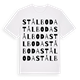 White t-shirt med Stålboda ordlek t-shirt