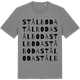 Mid Heather Gray t-shirt med Stålboda ordlek t-shirt