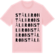 Pink Cotton t-shirt med Stålbron ordlek t-shirt
