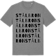 Mid Heather Gray t-shirt med Stålbron ordlek t-shirt
