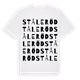 White t-shirt med Ståleröd ordlek t-shirt
