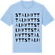 Blue Soul t-shirt med Stalhytt ordlek t-shirt