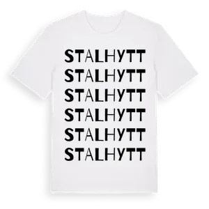 Stalhytt ordlek t-shirt – ekologisk bomull t-shirt från Pinshirt