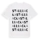 White t-shirt med Stallbacka ordlek t-shirt