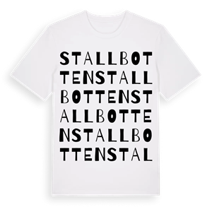 Stallbotten ordlek t-shirt – ekologisk bomull t-shirt från Pinshirt