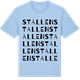 Blue Soul t-shirt med Stallen ordlek t-shirt