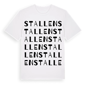 Stallen ordlek t-shirt – ekologisk bomull t-shirt från Pinshirt