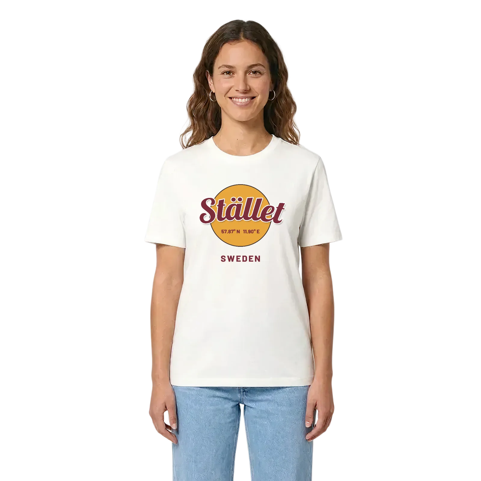 Stället cirkel t-shirt – White, i miljö