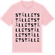 Pink Cotton t-shirt med Stället ordlek t-shirt