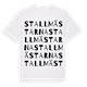 White t-shirt med Stallmästarna ordlek t-shirt