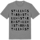 Mid Heather Gray t-shirt med Stallmästarna ordlek t-shirt
