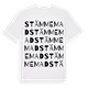 Stämmemad ordlek t-shirt