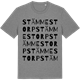 Mid Heather Gray t-shirt med Stämmestorp ordlek t-shirt