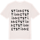 Vintage White t-shirt med Stämmet ordlek t-shirt