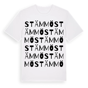 Stämmö ordlek t-shirt – ekologisk bomull t-shirt från Pinshirt
