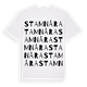 White t-shirt med Stamnåra ordlek t-shirt