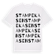 White t-shirt med Stampekasen ordlek t-shirt