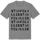 Mid Heather Gray t-shirt med Stampekullen ordlek t-shirt