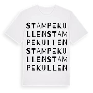 Stampekullen ordlek t-shirt – ekologisk bomull t-shirt från Pinshirt