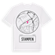 White t-shirt med Stampen t-shirt