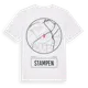 White t-shirt med Stampen t-shirt