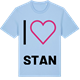 Blue Soul t-shirt med Jag älskar Stan t-shirt stort tryck