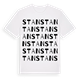 White t-shirt med Stan ordlek t-shirt