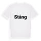White t-shirt med Stång fetstil t-shirt