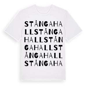 Stångahall ordlek t-shirt – ekologisk bomull t-shirt från Pinshirt