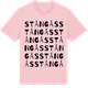 Pink Cotton t-shirt med Stångås ordlek t-shirt