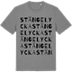 Mid Heather Gray t-shirt med Stängelycka ordlek t-shirt
