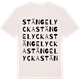 Vintage White t-shirt med Stängelycka ordlek t-shirt