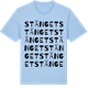 Blue Soul t-shirt med Stänget ordlek t-shirt