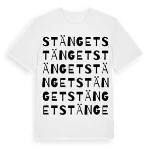 Stänget ordlek t-shirt – ekologisk bomull t-shirt från Pinshirt