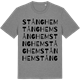 Mid Heather Gray t-shirt med Stånghem ordlek t-shirt