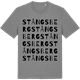 Mid Heather Gray t-shirt med Stångsberg ordlek t-shirt